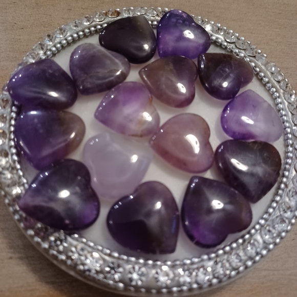 Amethyst Mini Heart - Picture 2 of 6